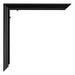 Bordeaux Plastic Photo Frame 40x70cm Black High Gloss Detail Corner | Yourdecoration.co.uk