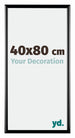 Bordeaux Plastic Photo Frame 40x80cm Black High Gloss Front Size | Yourdecoration.co.uk