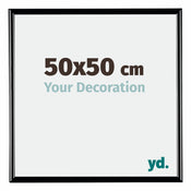 Bordeaux Plastic Photo Frame 50x50cm Black High Gloss Front Size | Yourdecoration.co.uk