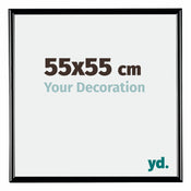 Bordeaux Plastic Photo Frame 55x55cm Black High Gloss Front Size | Yourdecoration.co.uk