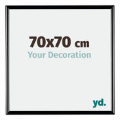 Bordeaux Plastic Photo Frame 70x70cm Black High Gloss Front Size | Yourdecoration.co.uk