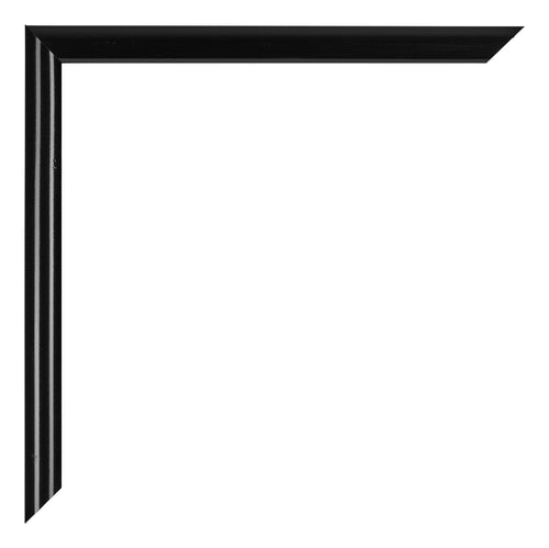 Bordeaux Plastic Photo Frame Black High Gloss Detail Corner | Yourdecoration.co.uk