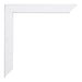 Catania MDF Photo Frame 18x24cm White Detail Corner | Yourdecoration.co.uk