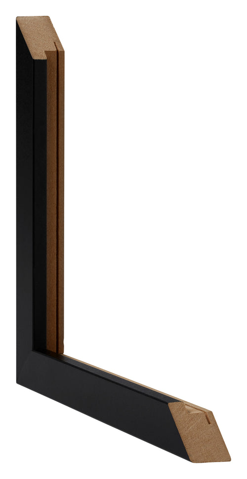 Catania MDF Photo Frame 20x20cm Black Detail Intersection | Yourdecoration.co.uk