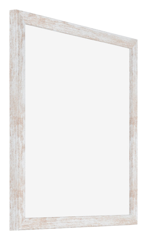 Catania MDF Photo Frame 20x20cm White Wash Front Oblique | Yourdecoration.co.uk