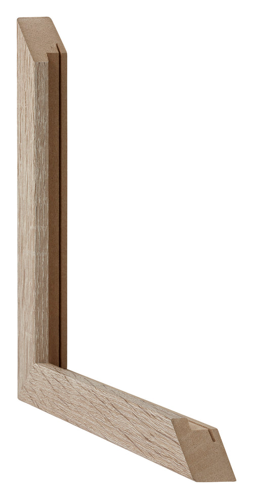 Catania MDF Photo Frame 20x28cm Oak Detail Intersection | Yourdecoration.co.uk