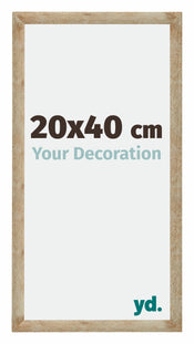 Catania MDF Photo Frame 20x40cm Gold Size | Yourdecoration.co.uk