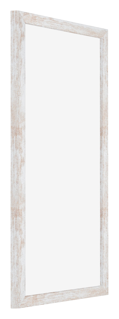 Catania MDF Photo Frame 20x40cm White Wash Front Oblique | Yourdecoration.co.uk