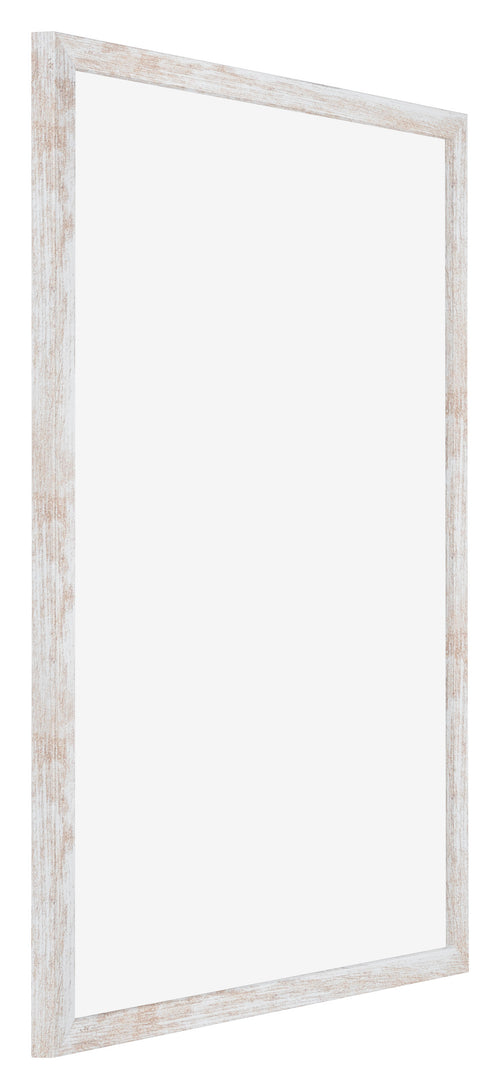 Catania MDF Photo Frame 21x30cm White Wash Front Oblique | Yourdecoration.co.uk