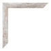 Catania MDF Photo Frame 25x35cm White Wash Detail Corner | Yourdecoration.co.uk