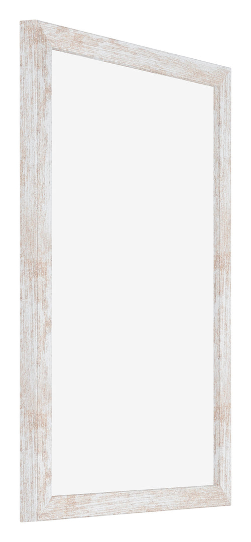 Catania MDF Photo Frame 30x45cm White Wash Front Oblique | Yourdecoration.co.uk