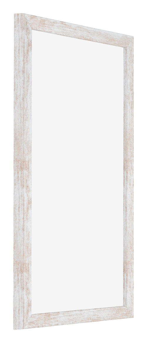 Catania MDF Photo Frame 30x50cm White Wash Front Oblique | Yourdecoration.co.uk