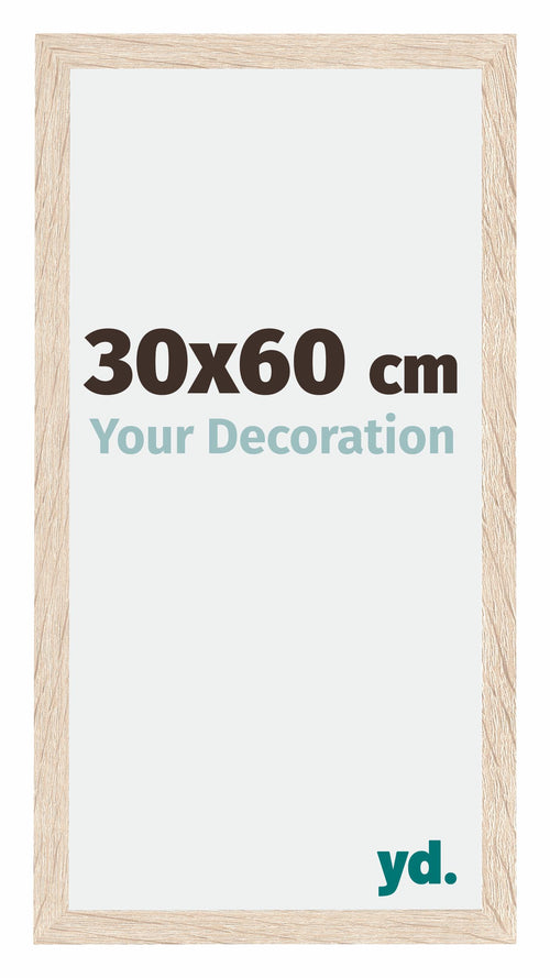 Catania MDF Photo Frame 30x60cm Oak Size | Yourdecoration.co.uk