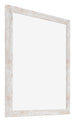 Catania MDF Photo Frame 35x35cm White Wash Front Oblique | Yourdecoration.co.uk