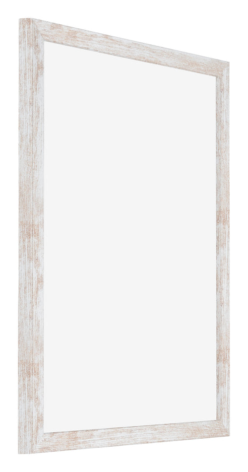 Catania MDF Photo Frame 40x55cm White Wash Front Oblique | Yourdecoration.co.uk