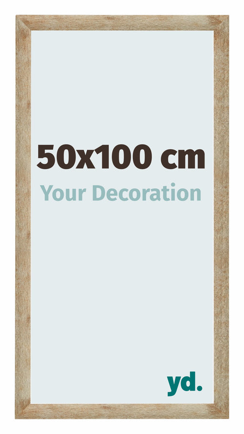 Catania MDF Photo Frame 50x100cm Gold Front Size | Yourdecoration.co.uk