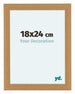 Como MDF Photo Frame 18x24cm Beech Front Size | Yourdecoration.co.uk