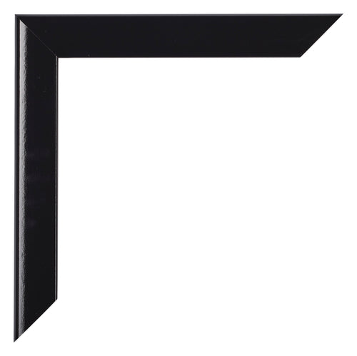 Como MDF Photo Frame 18x24cm Black High Gloss Corner | Yourdecoration.co.uk