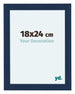 Como MDF Photo Frame 18x24cm Dark Blue Swept Front Size | Yourdecoration.co.uk