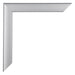 Como MDF Photo Frame 18x24cm Silver Matte Corner | Yourdecoration.co.uk