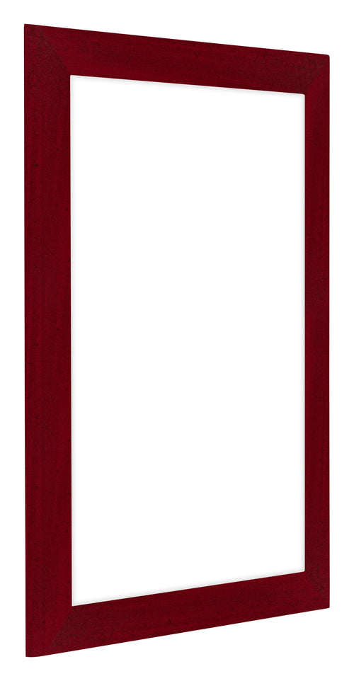 Como MDF Photo Frame 18x24cm Wine Red Swept Front Oblique | Yourdecoration.co.uk