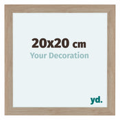 Como MDF Photo Frame 20x20cm Oak Light Front Size | Yourdecoration.co.uk