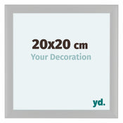 Como MDF Photo Frame 20x20cm White Woodgrain Front Size | Yourdecoration.co.uk