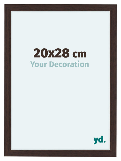 Como MDF Photo Frame 20x28cm Oak Dark Front Size | Yourdecoration.co.uk