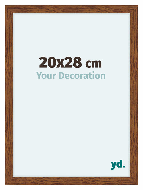 Como MDF Photo Frame 20x28cm Oak Rustic Front Size | Yourdecoration.co.uk