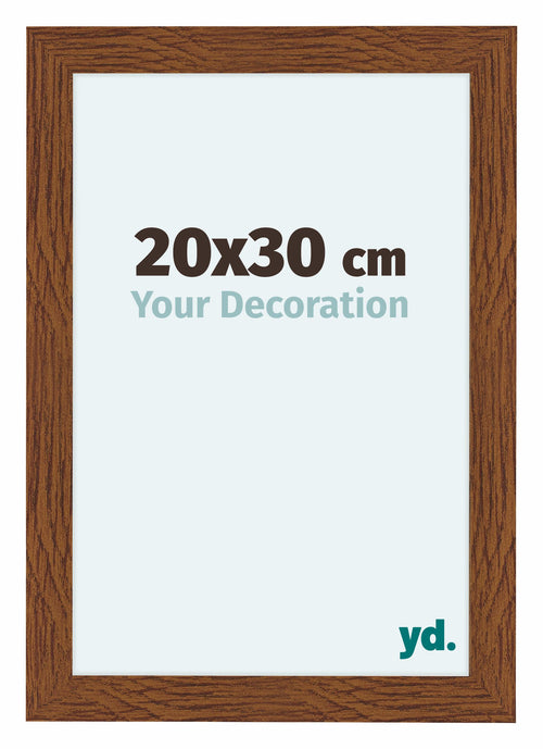 Como MDF Photo Frame 20x30cm Oak Rustic Front Size | Yourdecoration.co.uk