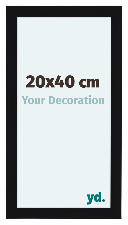 Como MDF Photo Frame 20x40cm Black High Gloss Front Size | Yourdecoration.co.uk