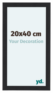 Como MDF Photo Frame 20x40cm Black Woodgrain Front Size | Yourdecoration.co.uk