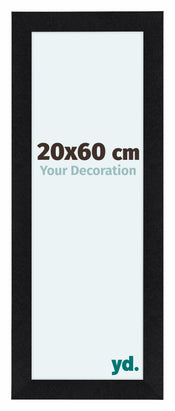 Como MDF Photo Frame 20x60cm Black Matte Front Size | Yourdecoration.co.uk