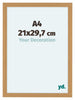 Como MDF Photo Frame 21x29 7cm A4 Beech Front Size | Yourdecoration.co.uk