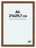 Como MDF Photo Frame 21x29 7cm A4 Oak Rustiek Front Size | Yourdecoration.co.uk