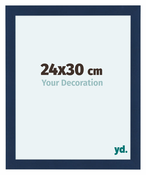 Como MDF Photo Frame 24x30cm Dark Blue Swept Front Size | Yourdecoration.co.uk