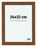 Como MDF Photo Frame 24x32cm Oak Rustic Front Size | Yourdecoration.co.uk