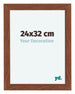 Como MDF Photo Frame 24x32cm Walnut Front Size | Yourdecoration.co.uk