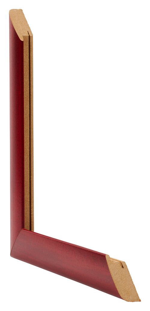 Como MDF Photo Frame 24x32cm Wine Red Swept Intersection | Yourdecoration.co.uk