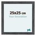 Como MDF Photo Frame 25x25cm Gray Swept Front Size | Yourdecoration.co.uk