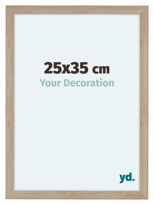 Como MDF Photo Frame 25x35cm Oak Light Front Size | Yourdecoration.co.uk