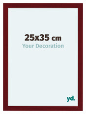 Como MDF Photo Frame 25x35cm Wine Red Swept Front Size | Yourdecoration.co.uk