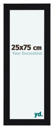 Como MDF Photo Frame 25x75cm Black High Gloss Front Size | Yourdecoration.co.uk