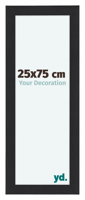 Como MDF Photo Frame 25x75cm Black Woodgrain Front Size | Yourdecoration.co.uk