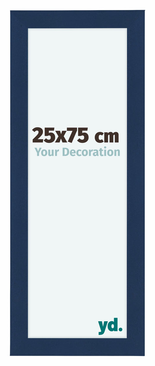 Como MDF Photo Frame 25x75cm Dark Blue Swept Front Size | Yourdecoration.co.uk