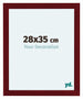 Como MDF Photo Frame 28x35cm Wine Red Swept Front Size | Yourdecoration.co.uk