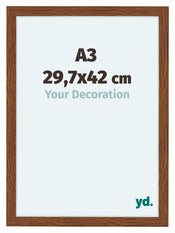 Como MDF Photo Frame 29 7x42cm A3 Oak Rustic Front Size | Yourdecoration.co.uk