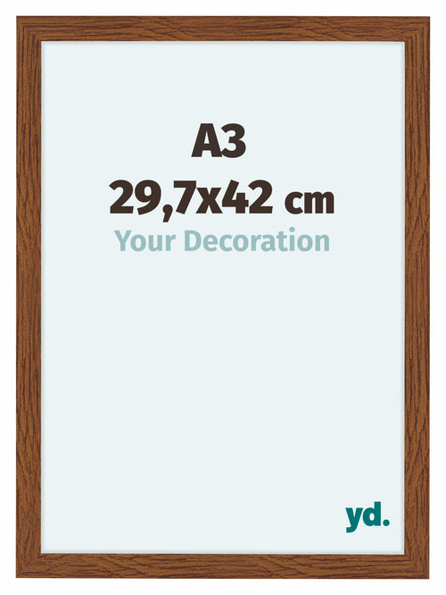 Como MDF Photo Frame 29 7x42cm A3 Oak Rustic Front Size | Yourdecoration.co.uk