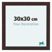 Como MDF Photo Frame 30x30cm Oak Dark Front Size | Yourdecoration.co.uk