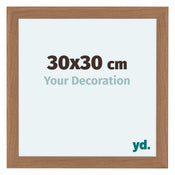 Como MDF Photo Frame 30x30cm Walnut Light Front Size | Yourdecoration.co.uk